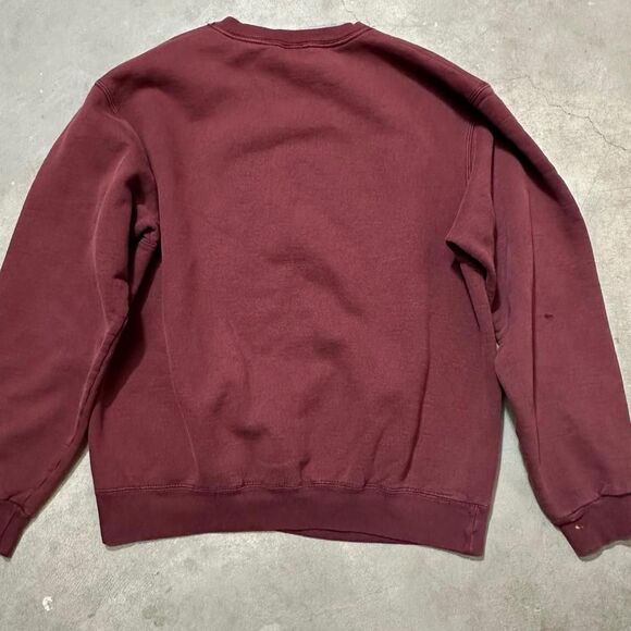 Vtg y2k Champion Men's Burgundy Red Crewneck Sweatshirt Size Medium - Picture 8 of 8